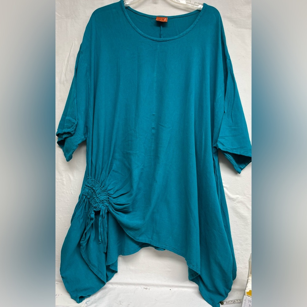 Oh My Gauze! Cotton Tunic Top Airy, Lagenlook, Boho, Beachy, Travelwear, Resort